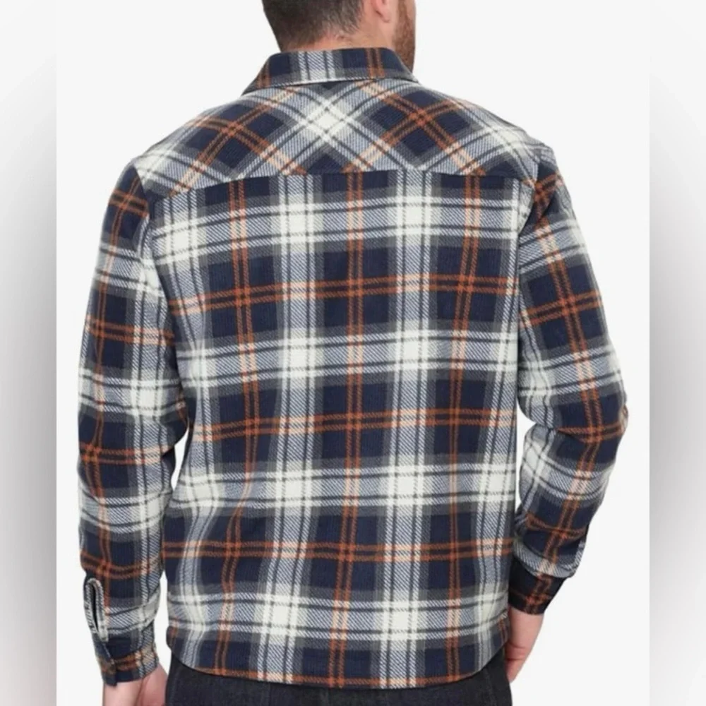 NWT BC Clothing Men's Textured Flannel Button Cuffs Branded Buttons Heavyweight - Picture 3 of 14